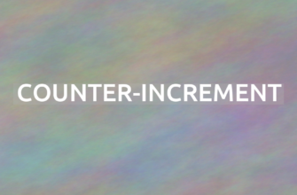 CSS counter-increment