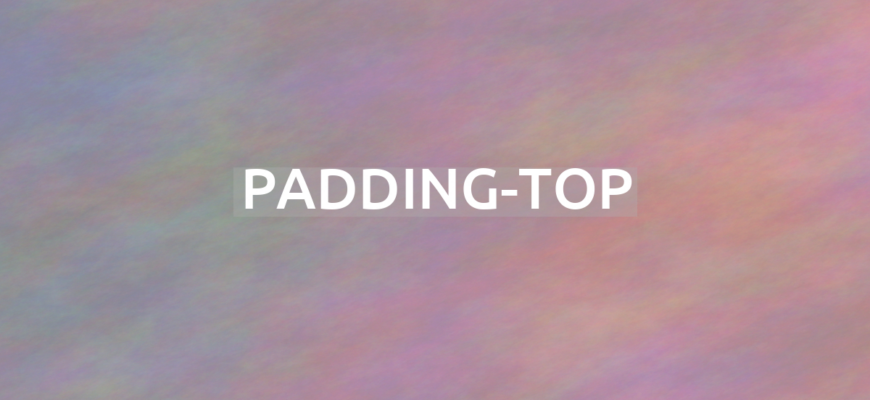 CSS padding-top