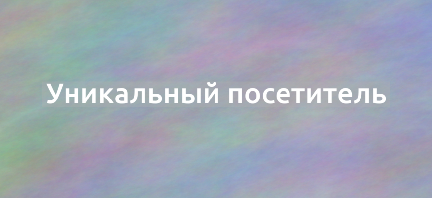 Что означает термин Уникальный посетитель?