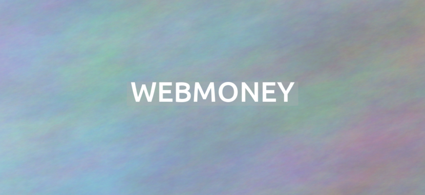 Что означает термин WebMoney?